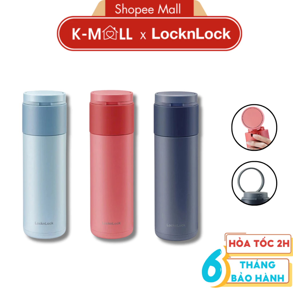 Bình giữ nhiệt LocknLock Hidden Moon LHC3275 dung tích 490ml, 3 màu, có quai xách - K-MALL