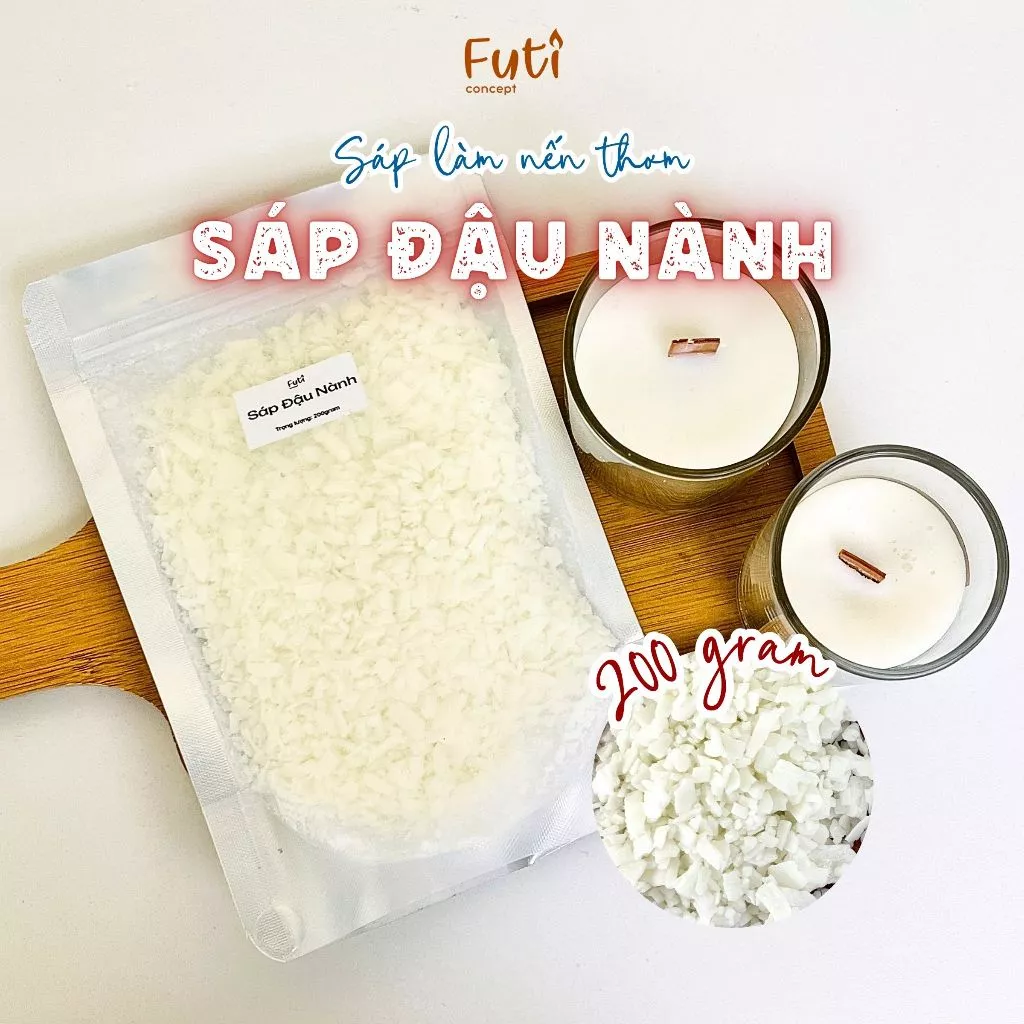 Sáp Đậu Nành Làm Nến (Soy Wax), Sáp Cao Cấp Dùng Làm Nến Handmade