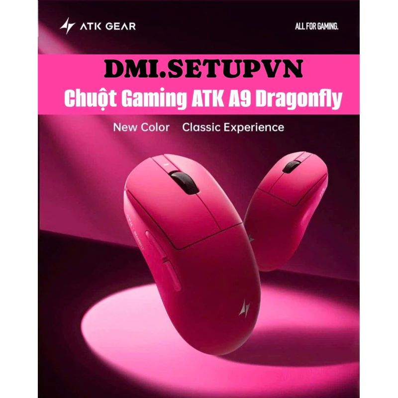 🐉 [HOẢ TỐC] CHUỘT GAMING ATK A9 DRAGONFLY SERIES  SE | A9 | Plus | Pro | Ultra – Siêu Nhẹ | Cảm Biến Khủng | 8K Wireless