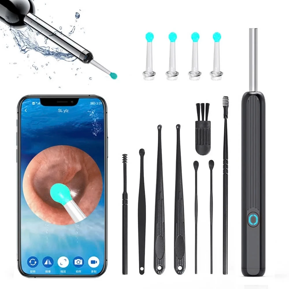 Dụng cụ lấy ráy tai có gắn camera nội soi đa năng JUSUKE hình ảnh sắc nét bảo hành 12 tháng