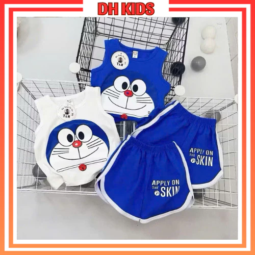 [B19] Bộ ba lỗ, bộ sát nách cho bé hình ĐOREMON dễ thương dành cho bé trai bé gái - DH KIDS