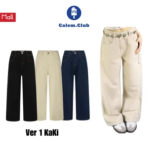Quần Kaki Jeans ống suông Ver 1 Calem Club nhiều màu tôn dáng form unisex nam nữ