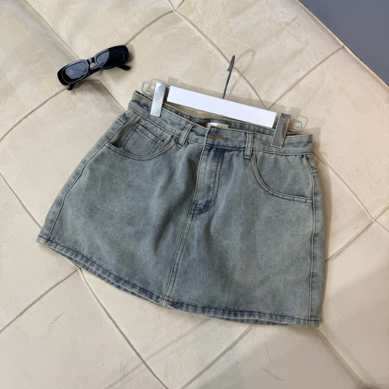 Chân váy jean màu (V04) nữ trơn QC . Có quần lót trong . Đủ Size S/M/L 7083