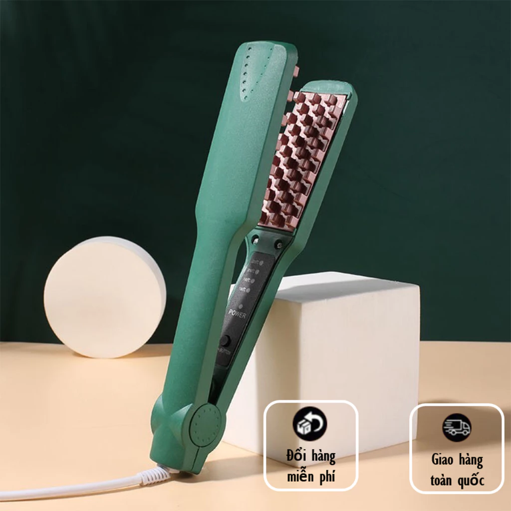 Máy Bấm Xù Dập Phồng Chân Vuông, 4 Cấp Độ Điều Khiển Nhiệt Độ Thông Minh