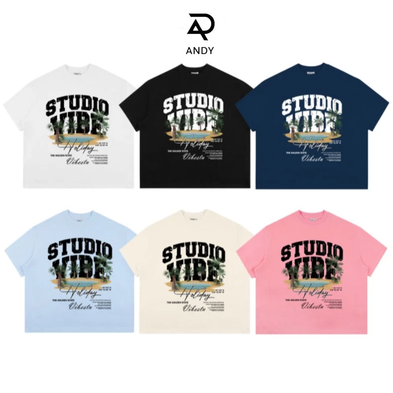 Áo Thun Local Brand VIBESTU " Đảo Cọ " Form Big Boxy Unisex Cotton Andy Shop