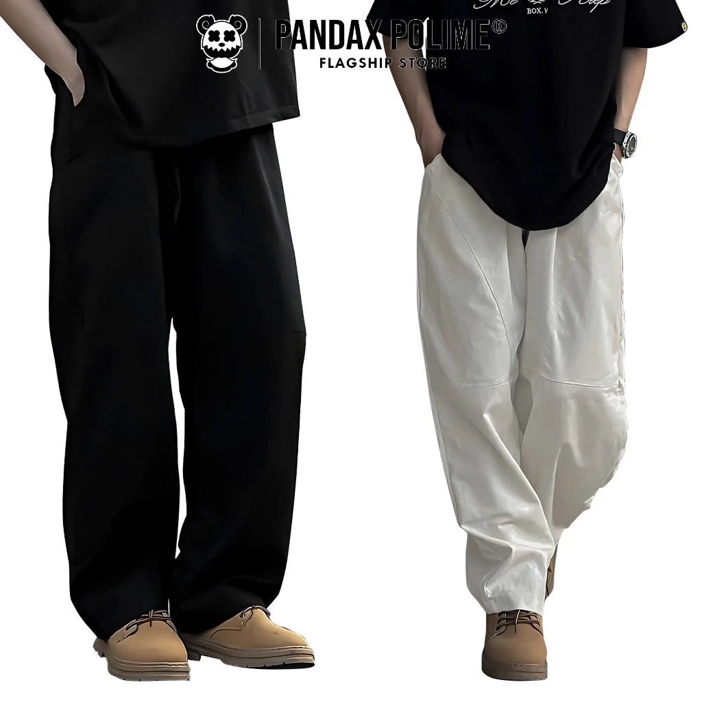 Quần ống rộng linen track pant sweatpants form balloon unisex big size vintage pandaxn vn polime