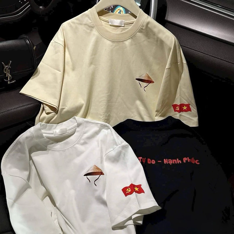 Áo Thun Độc Lập Tự Do Hạnh Phúc Việt Nam Chất Vải Cotton 2 Chiều Dày Dặn Áo Phông Bacsic Dễ Phối Đồ