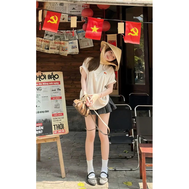 Áo Thun Lá Cờ Việt Nam Unisex Nam Nữ Chất Vải Cotton 2 Chiều Dày Dặn Dễ Phối Đồ