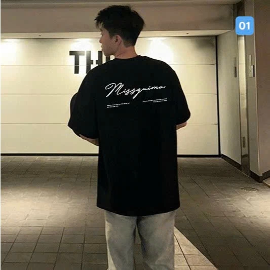 Áo thun nam LOCAL BRAND phong cách Unisex from rộng - ACT01 Cotton co giãn 2 chiều nam nữ màu đen in chữ cỗ tròn