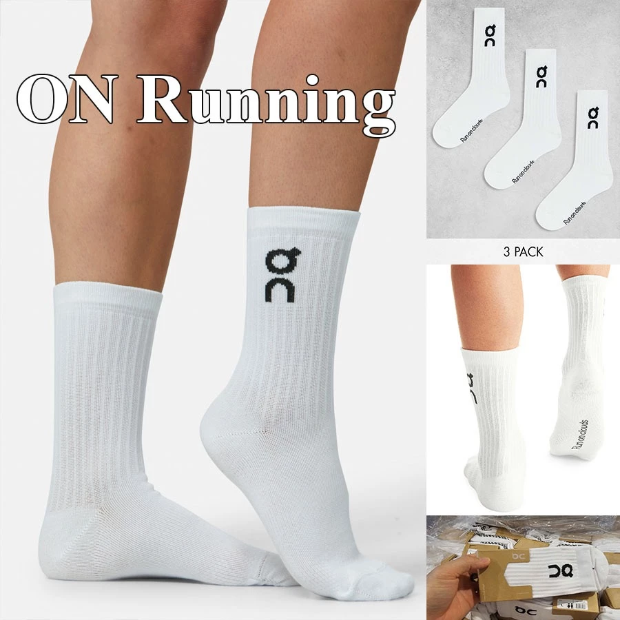 Tất ON Running cao cấp xuất dư Dòng tất thể thao chuyên các bộ Pickleball, Tennis, Cầu lông, Bóng đá, Golf Sock 3-Pack