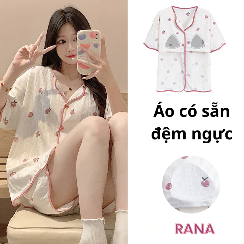 Bộ Đồ Rana Đệm Vòng 1, Vừa Mặc Nhà Vừa Mặc Đi Chơi Cực Xinh