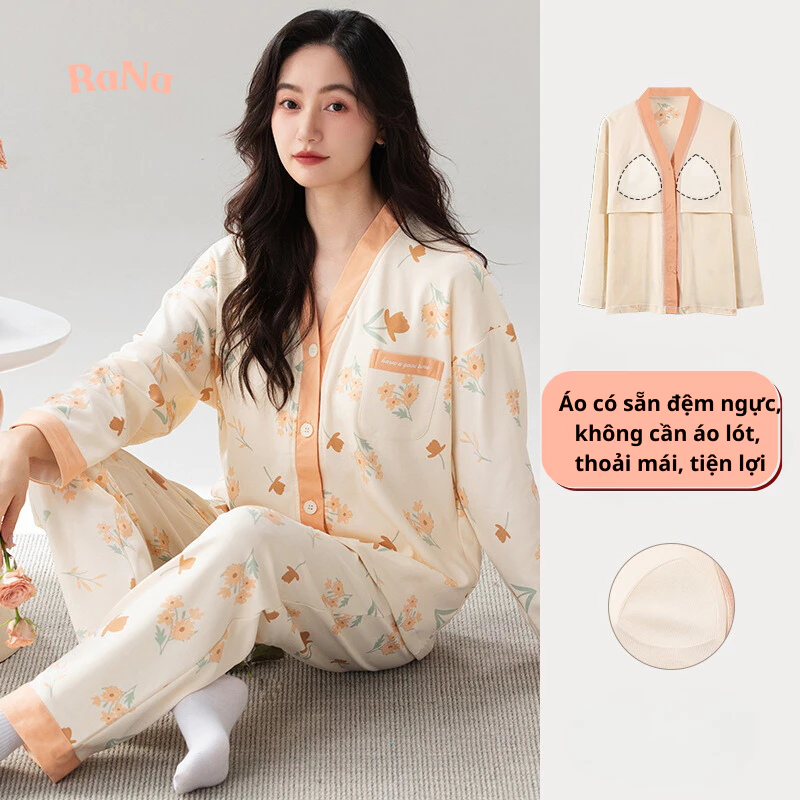 Rana Thả Rông Thoải Mái – Đồ Bộ Có Mút Ngực Không Cần Áo Lót