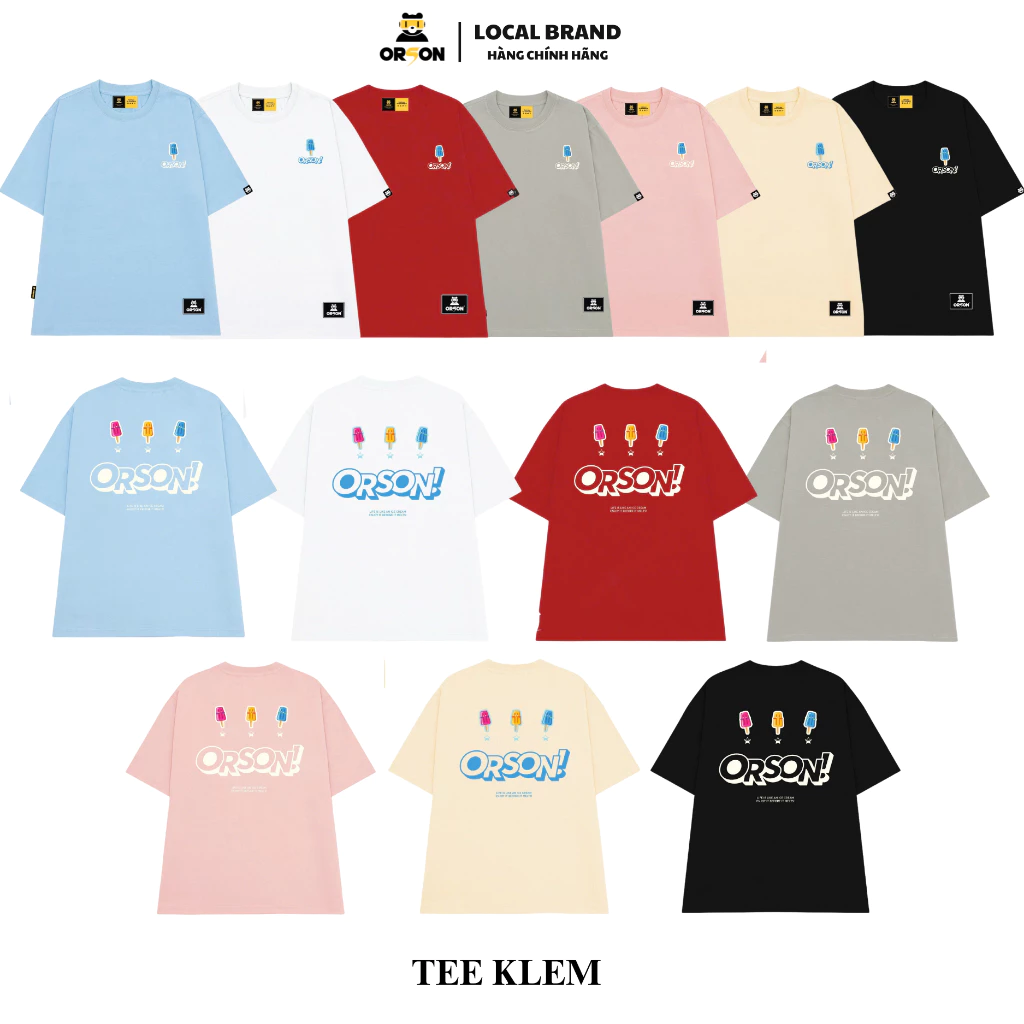 Áo thun Local Brand Orson Studio - Tee KLEM Áo Form Rộng Tay Lỡ Nam Nữ + (QUÀ TẶNG) Top Cotton
