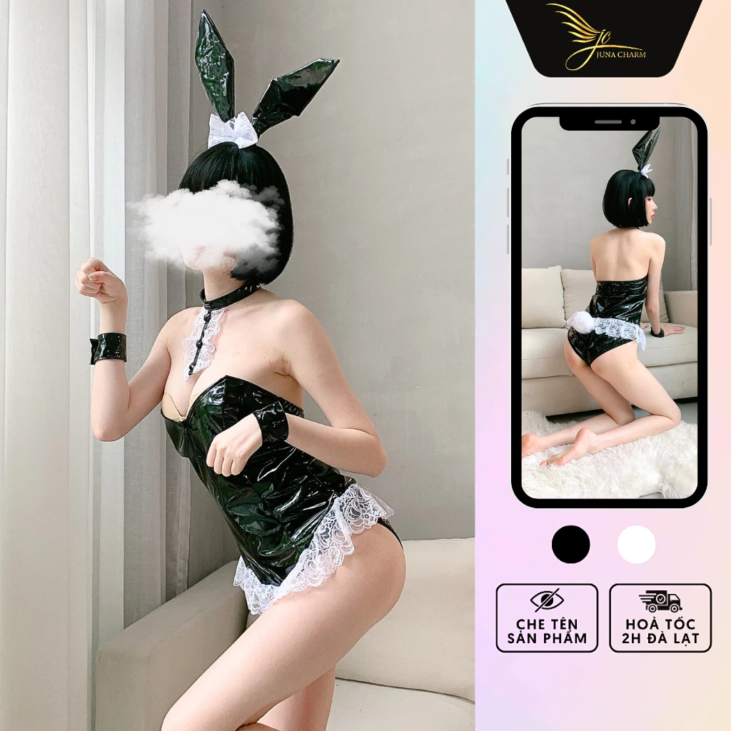 Cosplay Nàng Hầu Thỏ, Đồ Liền Thân Bodysuit Hóa Trang Sexy JUNA Freesize Dành Cho Nữ Thời Trang Đồ Ngủ Chất Nylon/SP9417