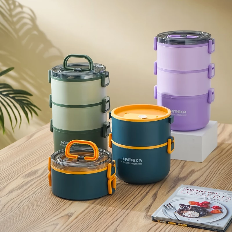 Hộp đựng cơm inox giữ nhiệt 2 tầng và 3 tầng .hộp cơm, cà mên văn phòng cao cấp có kèm muỗng