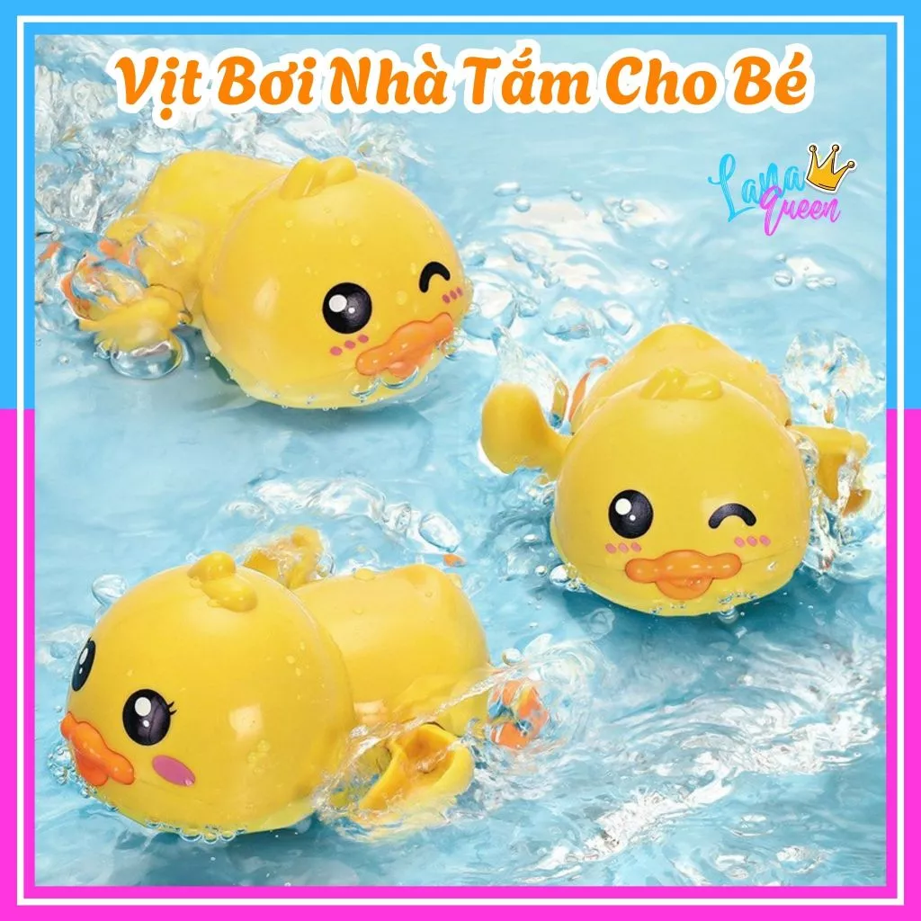Con vịt thả bồn tắm, vịt hồ bơi cho bé - LANA QUEEN