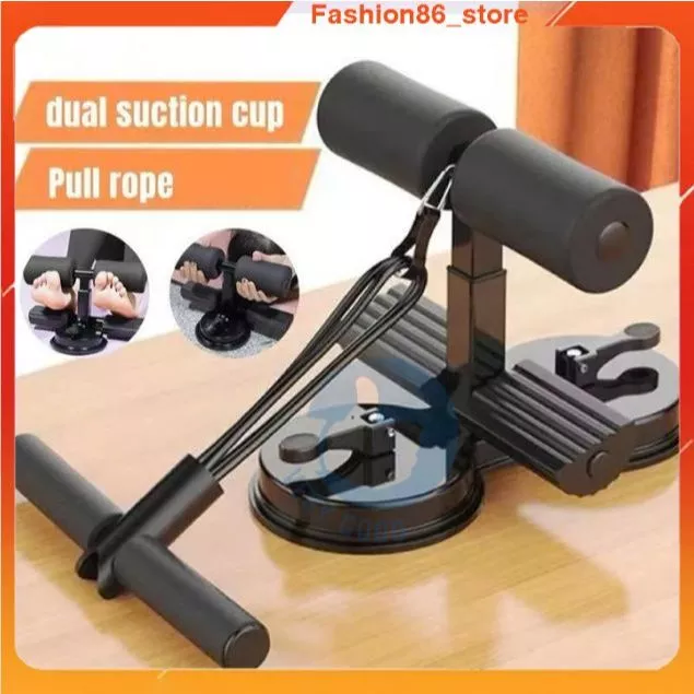 Dụng cụ tập cơ bụng eo gym đồ dùng thể thao tại nhà đa năng có đế hút chân không trụ chữ t gập bụng giảm béo nam nữ