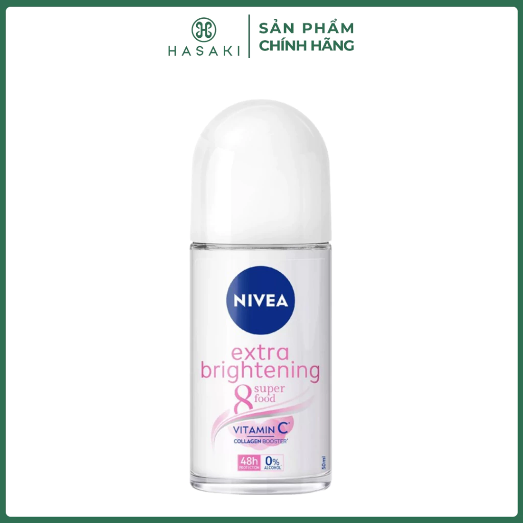 Lăn Khử Mùi Nivea Extra Brightening Sáng Mịn Tối Ưu 50ml Extra Brightening Hasaki  Chính Hãng