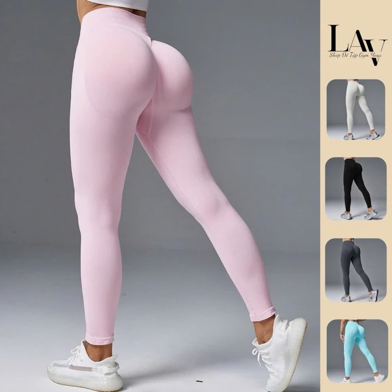 Quần chun mông tập gym yoga, quần legging nữ  hàng cao cấp co giãn 4 chiều - LAV Activewear/CK606