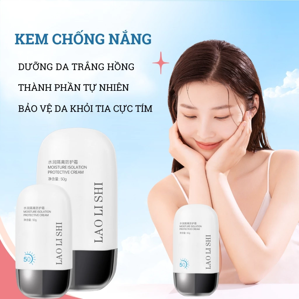 KEM CHỐNG NẮNG CHE KHUYẾT ĐIỂM CHỐNG TIA CỰC TÍM DƯỠNG ẨM BẢO VỆ LÀN DA
