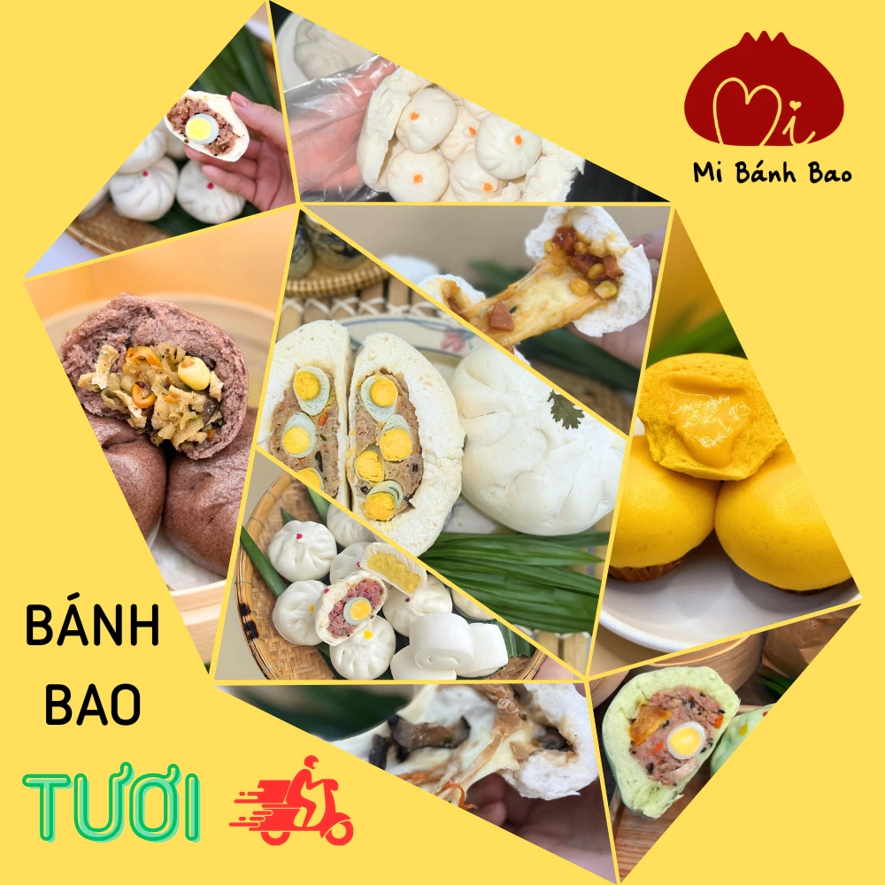 [ĐỦ LOẠI] Bánh Bao Tươi – Mi Bánh Bao | Chọn Từng Vị, Từng Loại Theo Ý Thích – Giao Hỏa Tốc