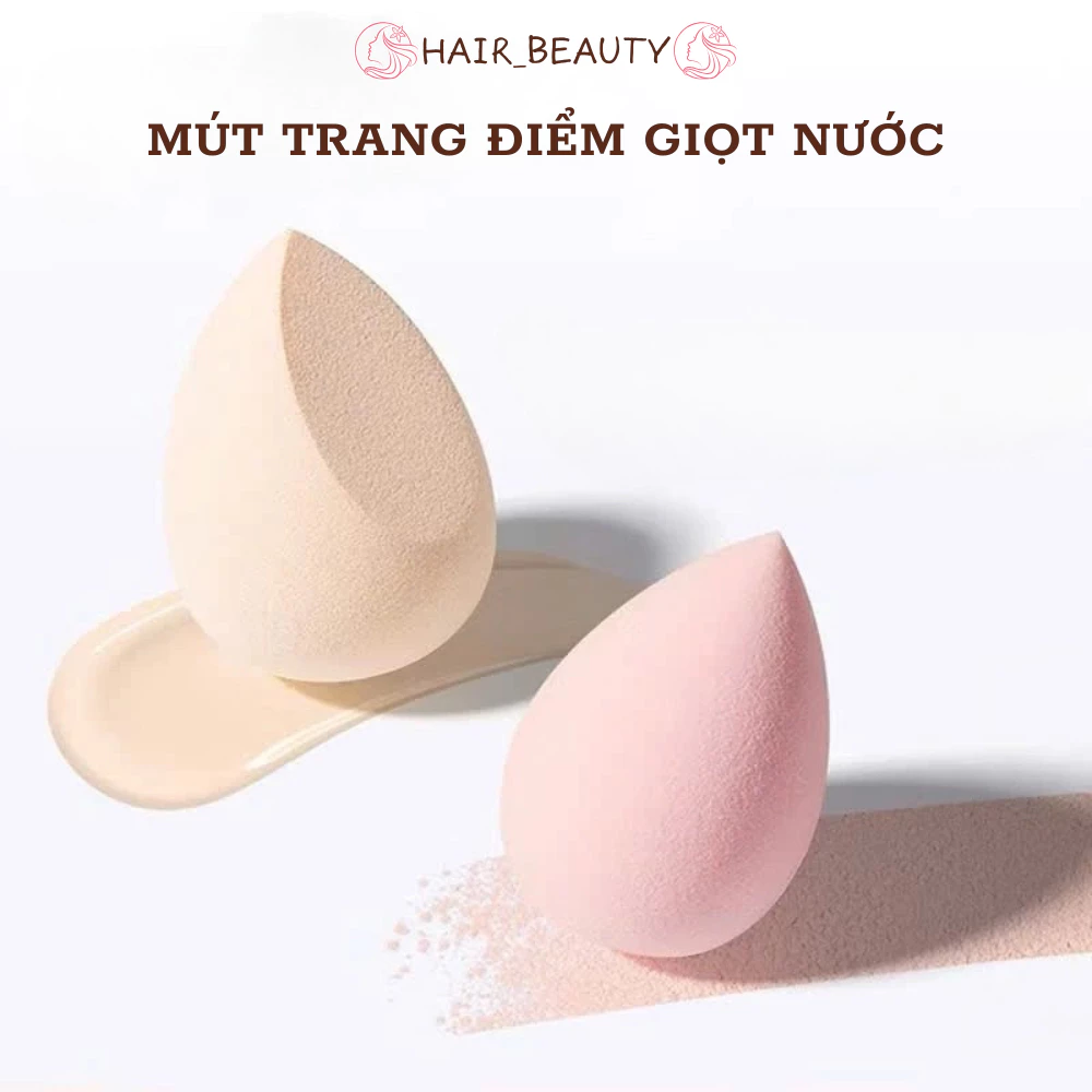 Combo 4 Mút Trang Điểm Giọt Nước DIDOOGLT Kèm Hộp Đựng Mút, Xốp Tán Nền Hoàn Hảo Tự Nhiên
