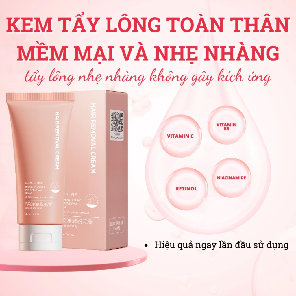 KEM TẨY LÔNG TOÀN THÂN TẨY LÔNG NHẸ NHÀNG BỌT TẨY LÔNG MỊN MÀNG VÀ TINH TẾ LÀM ĐẸP DA