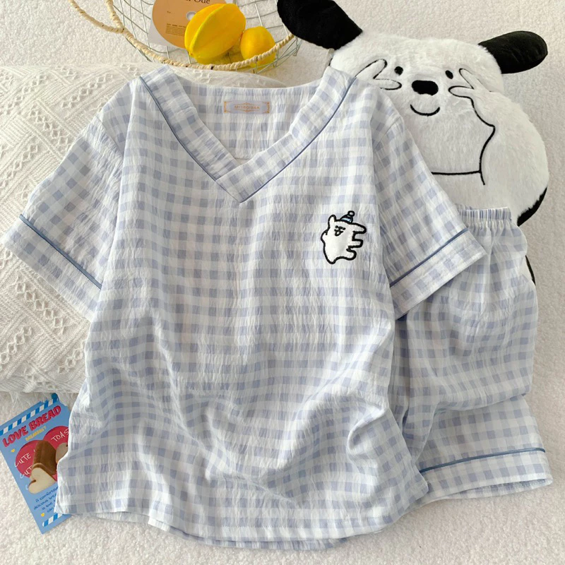 𝐘𝐮𝐫𝐢.𝐬𝐭𝐨𝐫𝐞 Bộ Ngủ Cổ V Đũi Mềm Nhiều Hình Ngộ Nghĩnh Cute