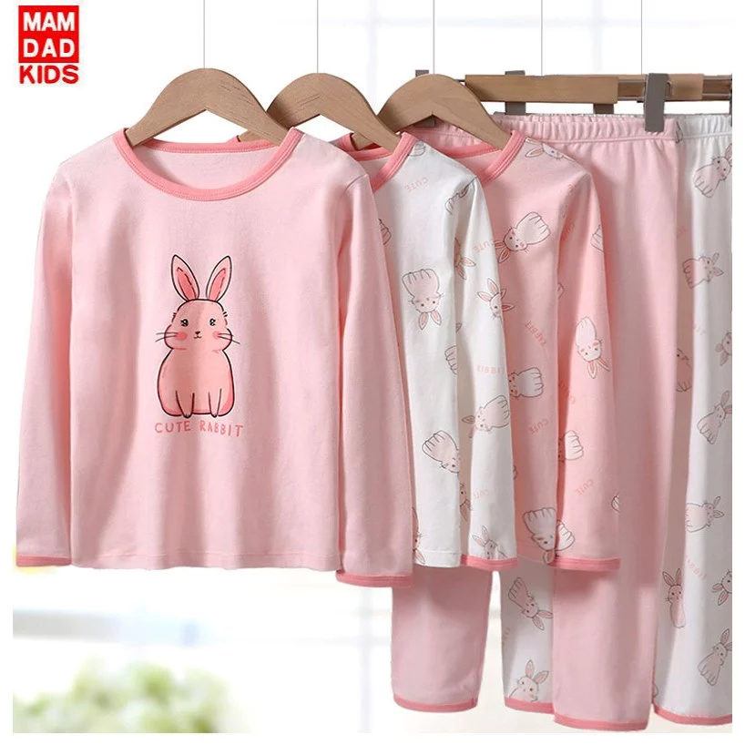 (12-50kg) Bộ Đồ Ngủ Dài Tay Cho Bé Gái MAM DAD KIDS 2023