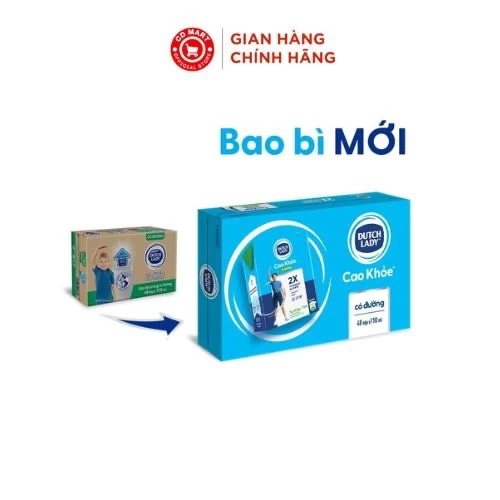 Thùng 48 Hộp Sữa Dutch Lady Cô Gái Hà Lan Cao Khỏe Có Đường 110ml
