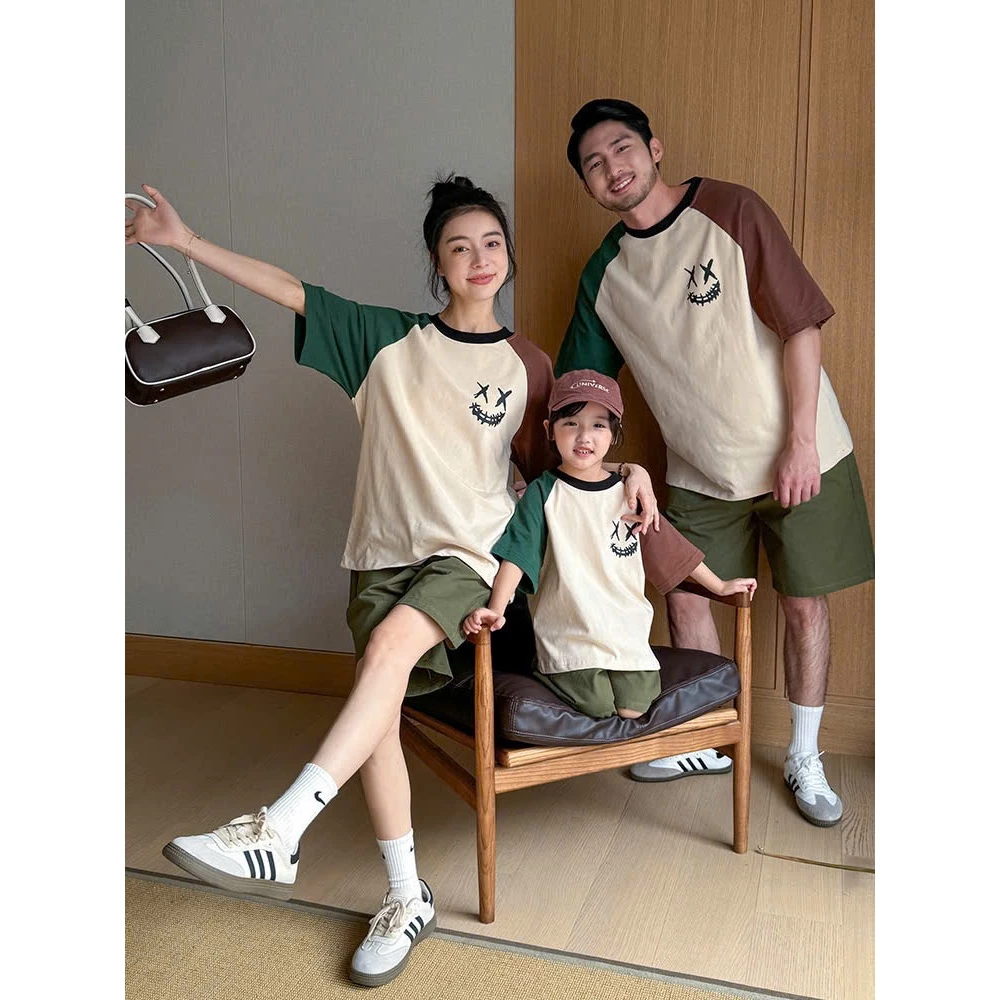 Áo thun gia đình phong cách Hàn quốc ,áo đôi và đồ cặp gia đình chất liệu cotton cao cấp