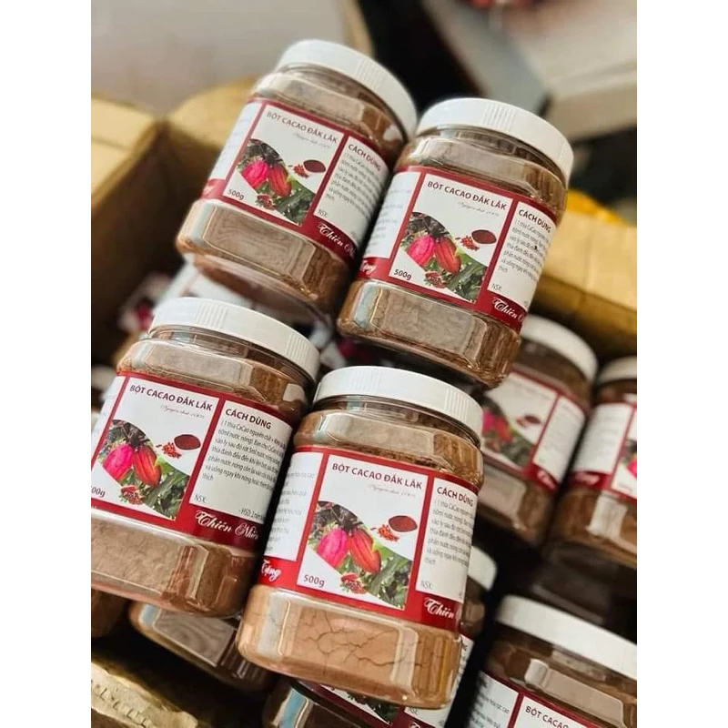 Bột cacao nguyên chất Trần Anh Food - Bột cacao nguyên chất loại 1, bột cacao làm bánh không đường không phẩm màu