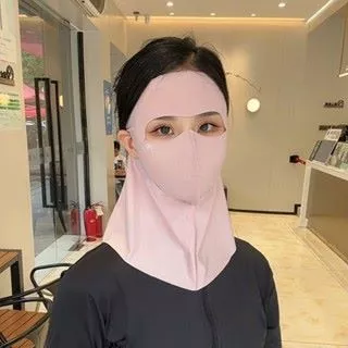 Khẩu Trang Kín Mặt Kèm Khăn Choàng Cổ Chống Tia UV UPF50 +🍒FREESHIP🍒 Khẩu Trang Vải " LEC " Lanh Mềm Mịn Thoáng Mát