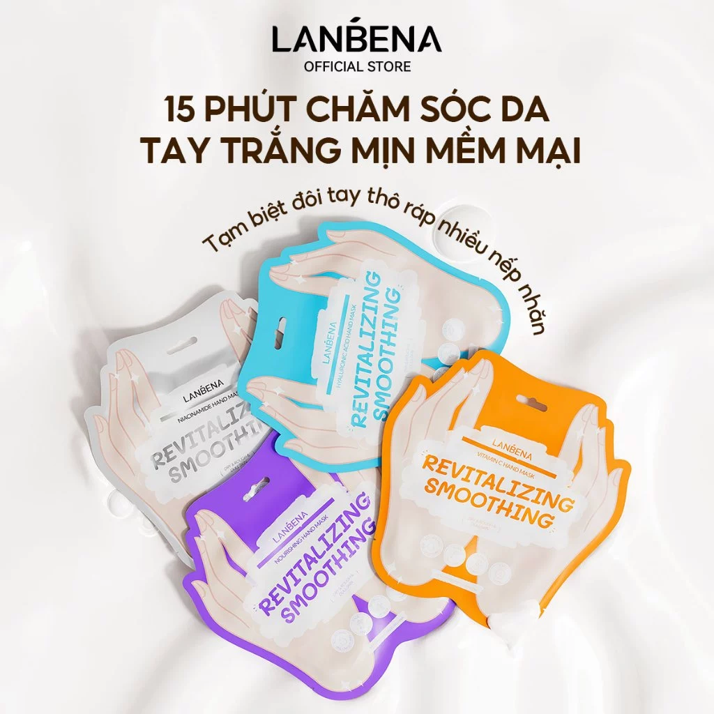 LANBENA Mặt nạ tay (40g) -dưỡng ẩm, giảm khô da, phục hồi và mềm da, giảm nếp nhăn, Bộ sản phẩm chăm sóc tay Skincare
