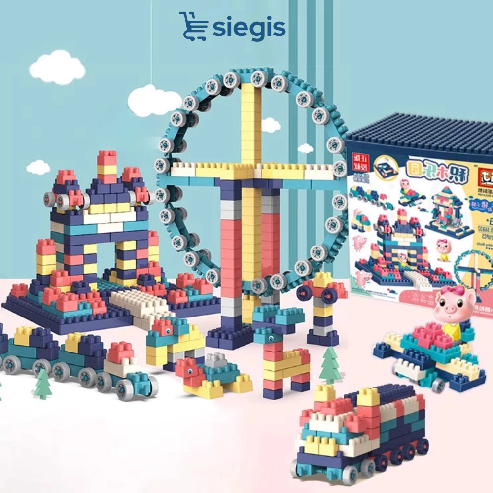Bộ Lắp Ráp Xếp Hình 520 Chi Tiết Phát Triển Trí Tuệ Cho Bé - Đồ Chơi LEGO Xếp Hình Logic Rèn Luyện Tư Duy Giải Trí