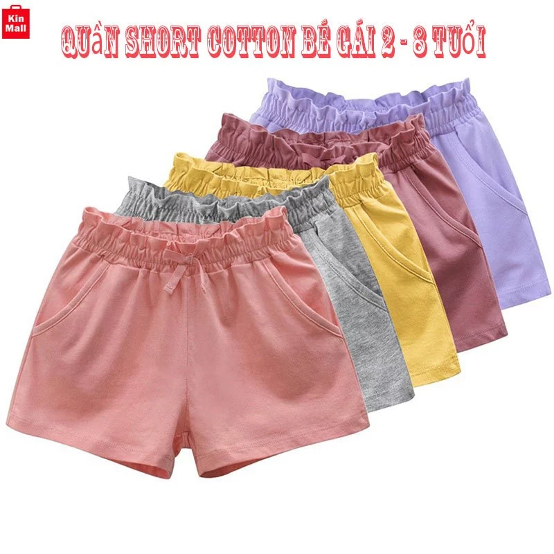 (9-29kg) Quần Short đùi 27Home cho bé Gái,Quần đùi mùa hè bé Gái chất cotton