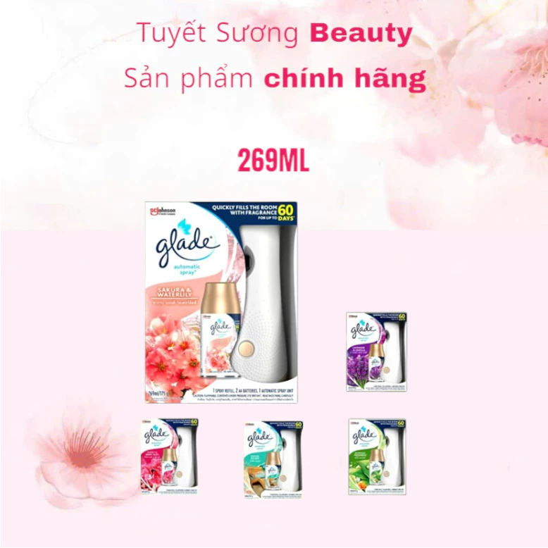 Máy Xịt Thơm Phòng Tự Động GLADE 269ml