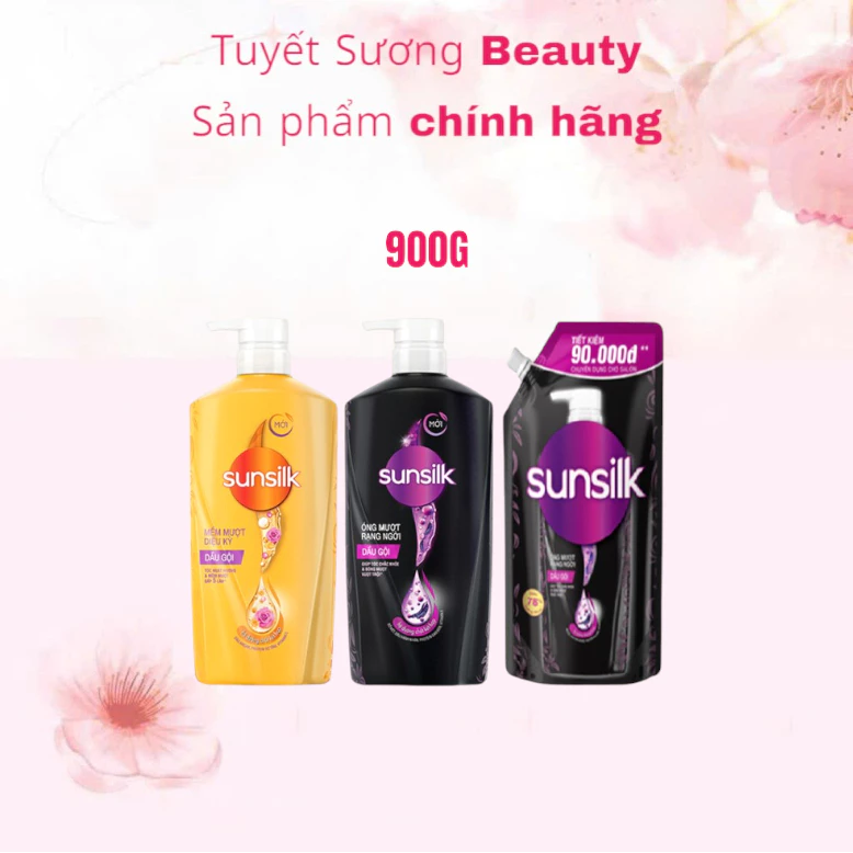 Dầu Gội Sunsilk làm sạch và mềm mượt tóc gấp 5 lần 900g