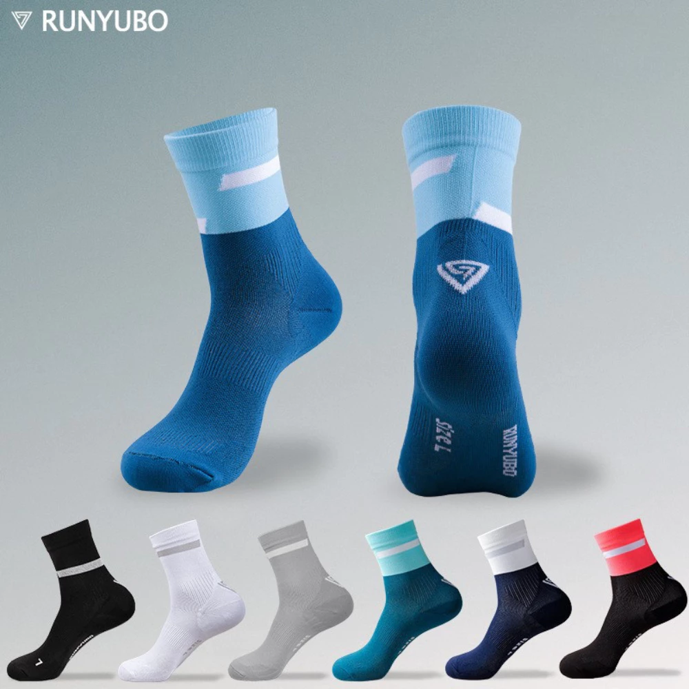 Tất chạy bộ RUNYUBO, vớ thể thao cao cấp nam nữ mềm mịn, bền đẹp size 37-45