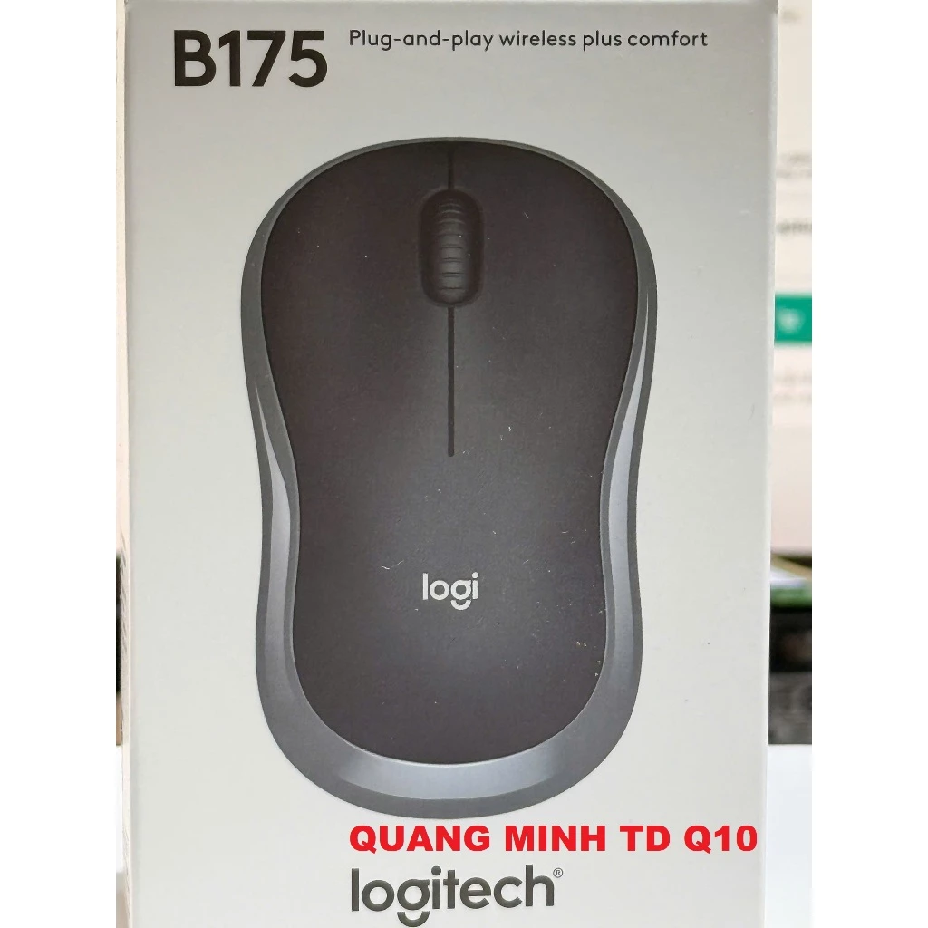 Chuột Không Dây Logitech B175- Chuột Máy Tính Wireless B175 - Hàng chính hãng