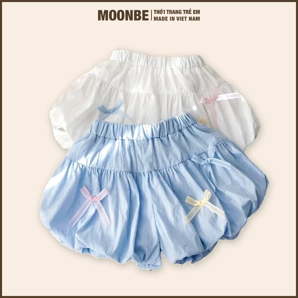 Quần Bí Hot Trend Cho Bé Gái Sang Chảnh Sành Điệu Chất Thô Hàn Mềm Mịn Có Size Đại Thời Trang Trẻ Em MOONBE