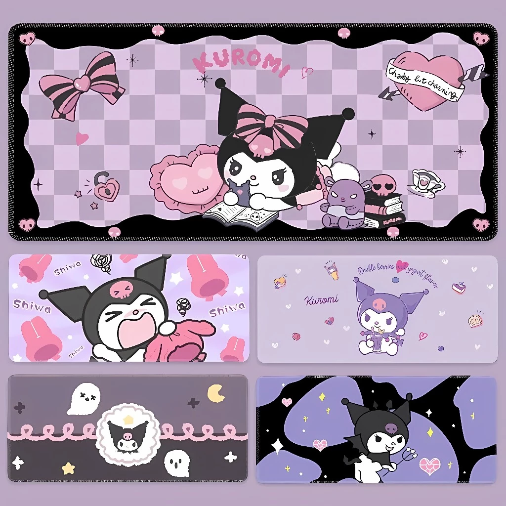 Lót chuột, pad chuột cỡ lớn hoạ tiết cute màu tím siêu dễ thương full mẫu full size bền đẹp