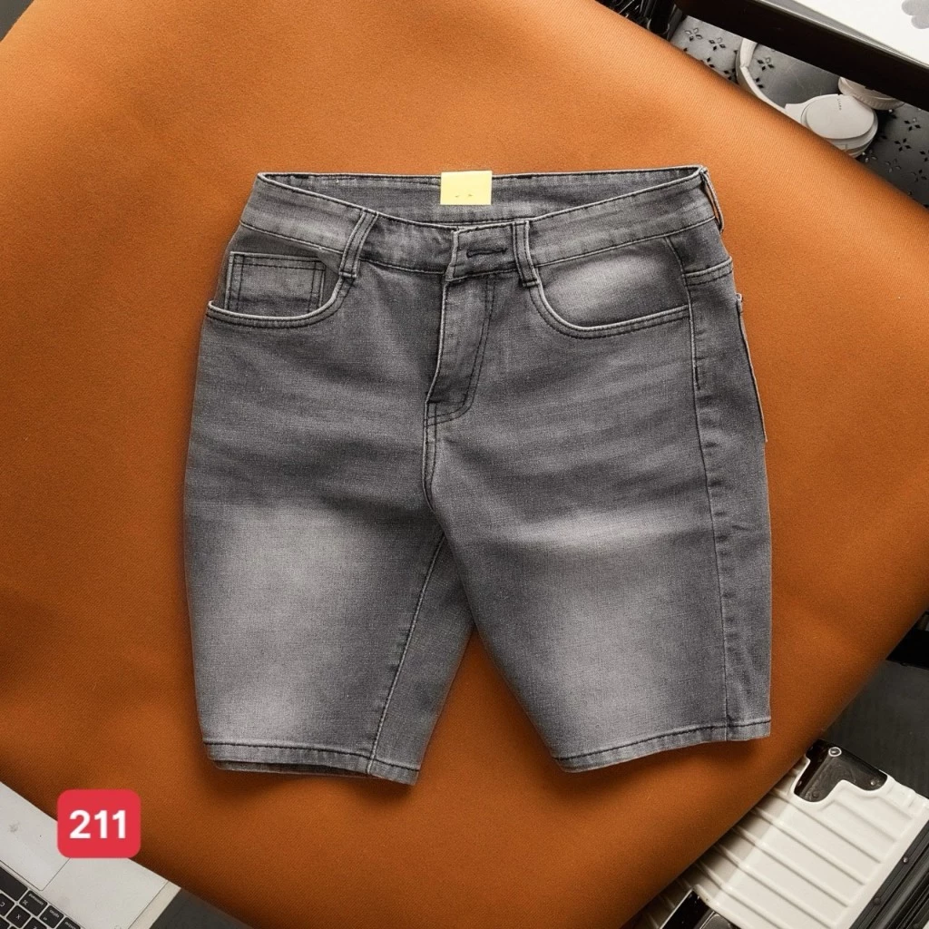 Quần short jean nam co giãn, quần bò lửng nam rách nhiều màu thời trang Bi shop ms218