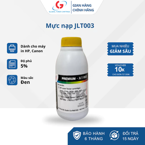 Mực Nạp Máy In Premium-JLT003 Global Toner | MỰC IN ĐỨC QUÝ