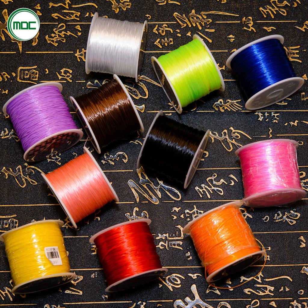 Tem trắng - Dây chỉ tơ xỏ chuỗi đá xỏ hạt đá phong thủy nhiều màu sắc dễ lựa chọn