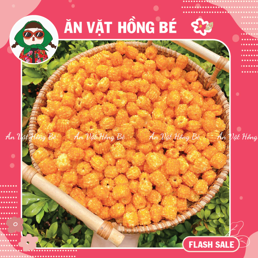 Quẩy Nui Sấy Tẩm Vị , Bắp Sây Giòn ,Hạt Sen Cay Tẩm Gia Vị Đậm Đà, Đồ ăn vặt