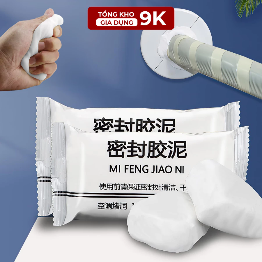 Xi măng dẻo bịt lỗ tường Xi măng chống thấm vá lỗ hổng điều hòa lỗ tường