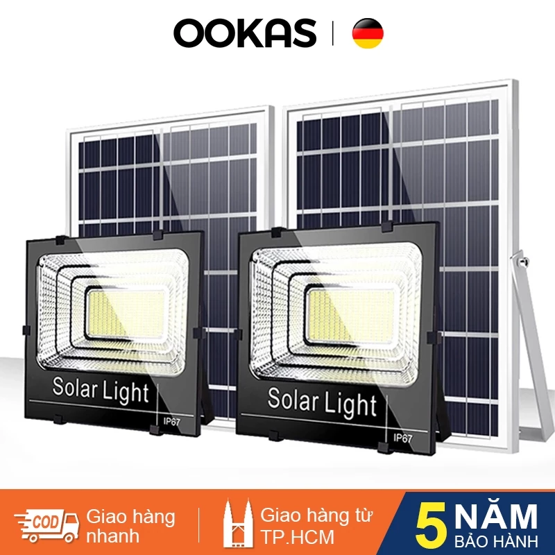 OOKAS Đèn Năng Lượng Mặt Trời IP67 Chống Nước 3000W 3500w đèn led đường năng solar light