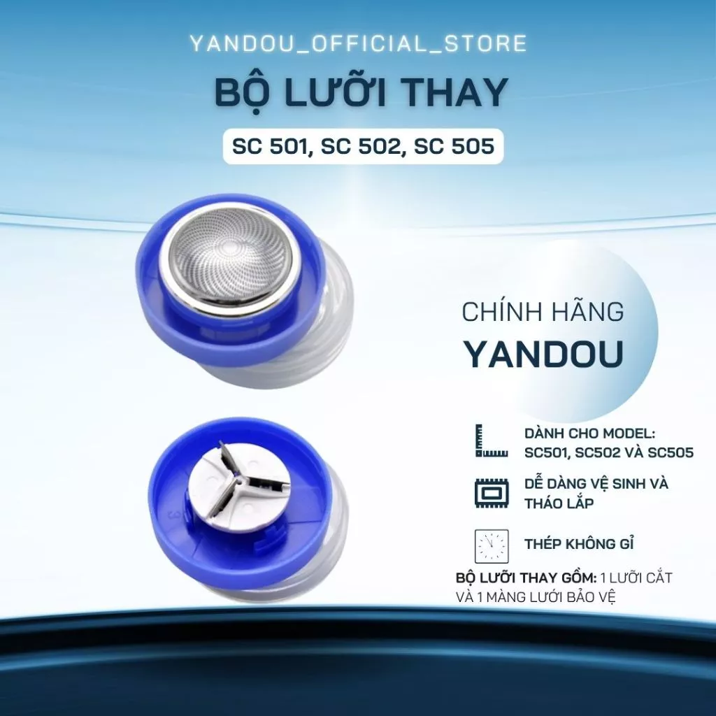 Bộ lưỡi thay máy cạo râu Yandou SC501 và SC502