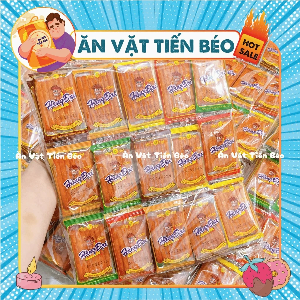 60 Gói Sườn Dê Hằng Đại, Dê Nướng Que Cay Cay, Đồ Ăn Vặt Tuổi Thơ